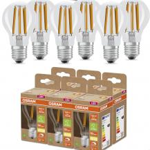 6er Set OSRAM E27 SUPERSTAR+ CLASSIC besonders effiziente LED Lampe dimmbar 8,2W wie 100W 2700K warmweißes Licht